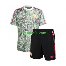 Camisolas de futebol Manchester United Stone Roses Criança Equipamento Principal 2023/24 Manga Curta